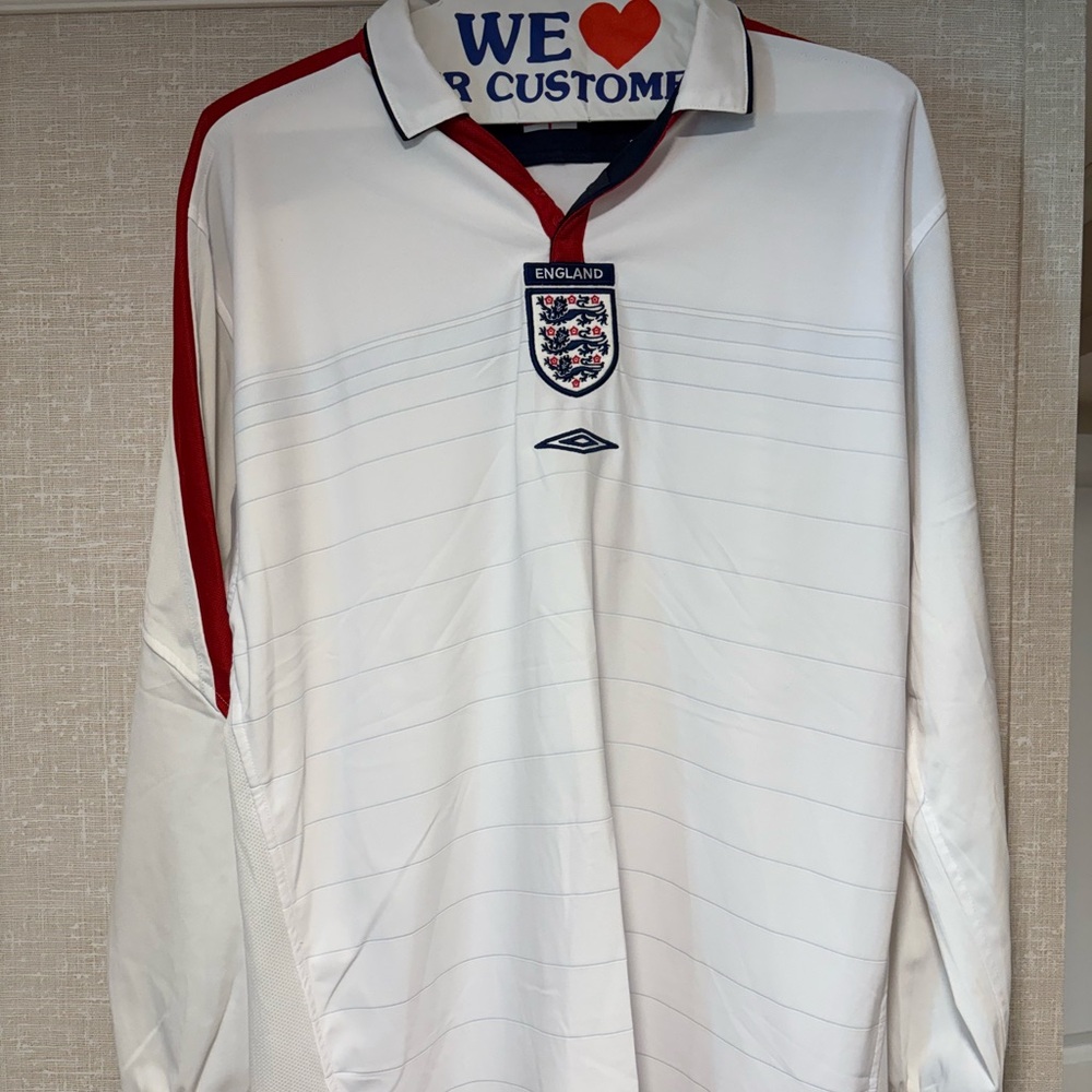 Umbro White and Red Jersey Classic Design